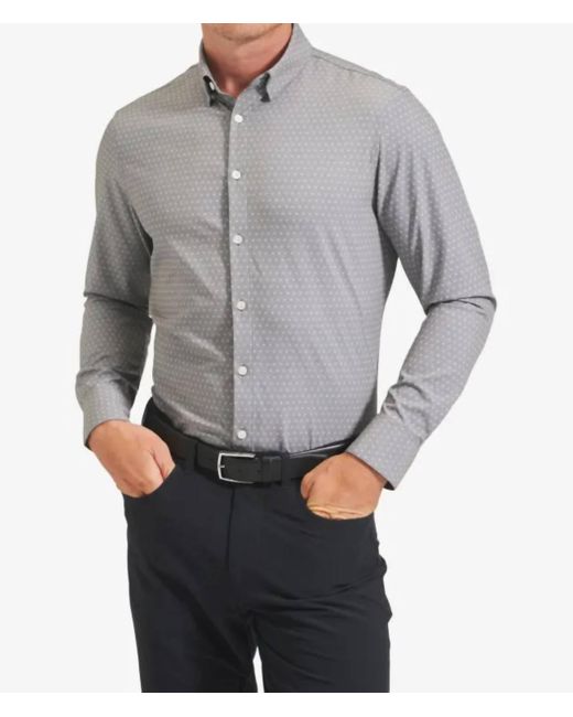 Mizzen+Main Gray Leeward Dress Shirt for men