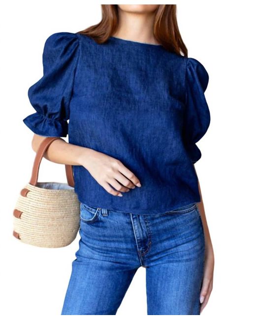 Emerson Fry Blue Pearl Blouse
