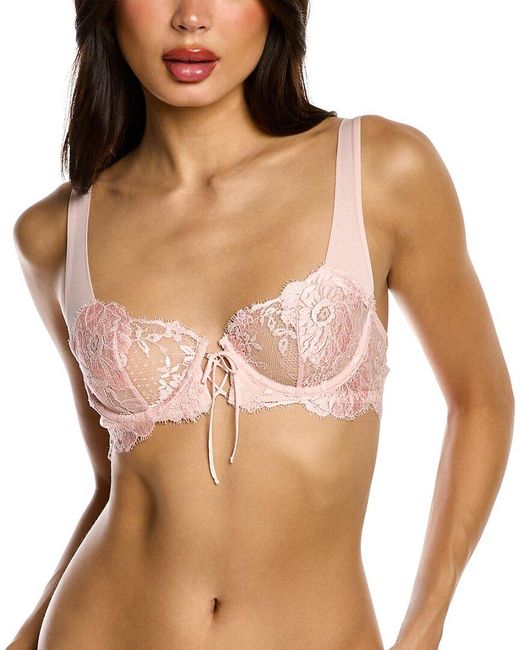 Hera Leavers lace underwired balconette bra