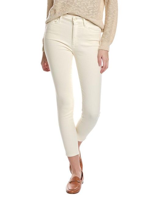 Mother Natural Denim High-waist Looker Ankle Antique White Skinny Jean