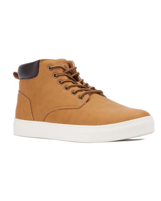Reserved Footwear Brown Julian High-top Lifestyle Casual And Fashion Sneakers for men