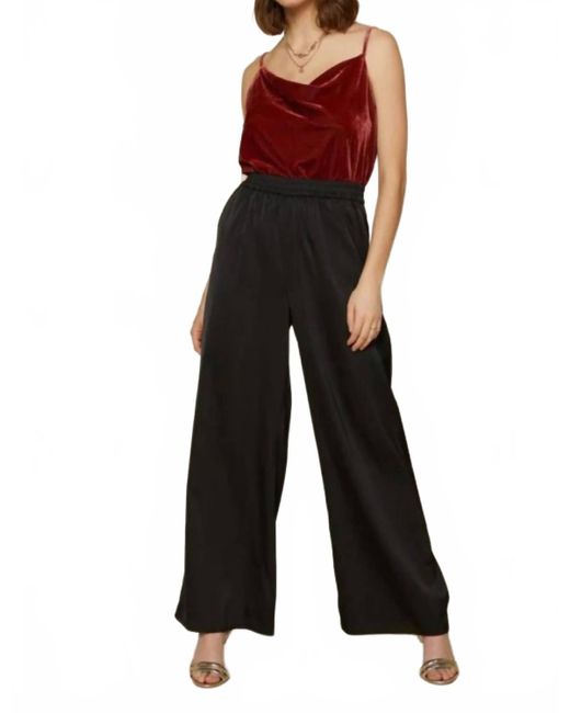 Skies Are Blue Black Recycled Wide Leg Pants