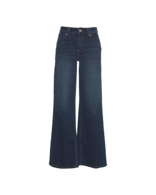 Liu Jo Blue Wide-Leg High-Waisted Jeans