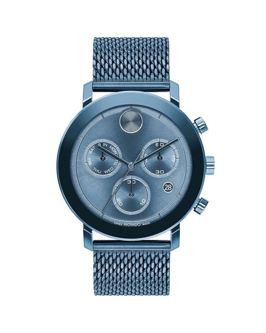 Movado Bold Blue Dial Watch for men