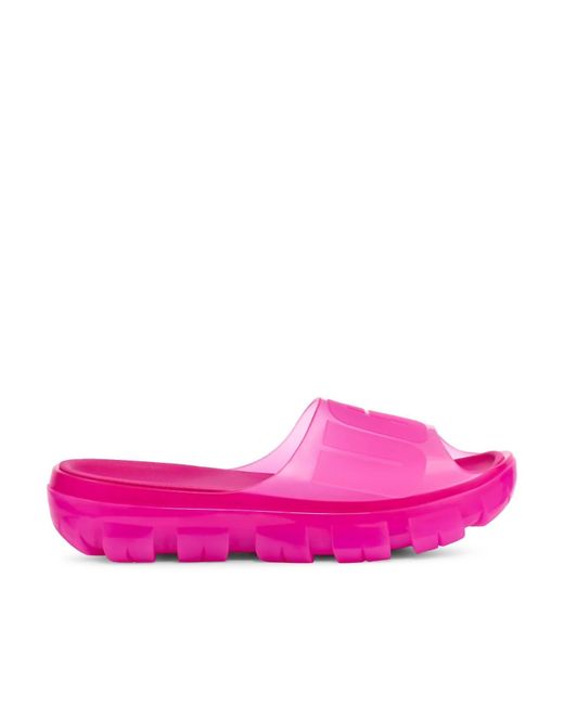 Ugg Pink Jella Clear Slide Sandal
