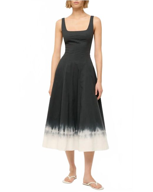 Staud Black Wells Dress