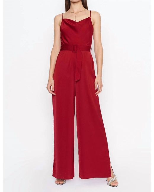 4si3nna Red Esme Sophisticated Jumpsuit