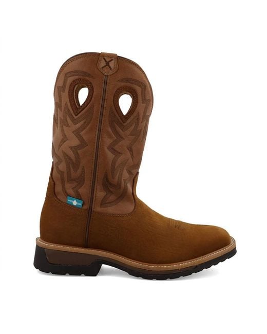 Twisted X Brown Wester Work Lite Boot for men