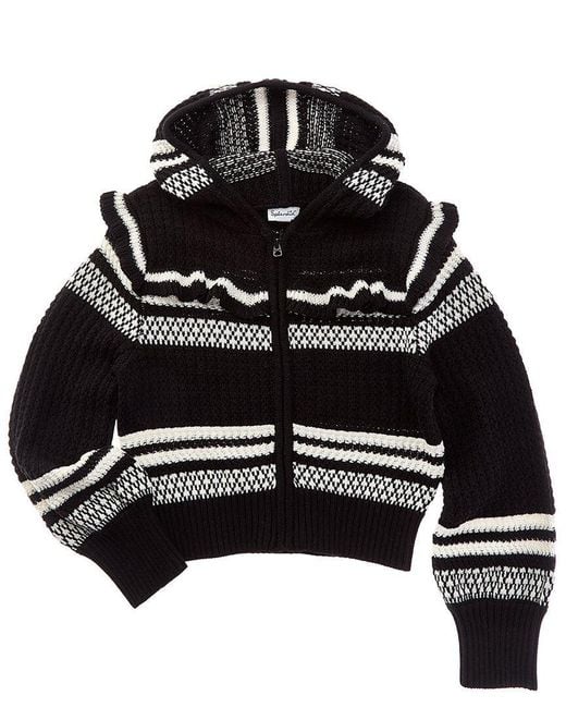 Splendid Black Ruffle Sweater