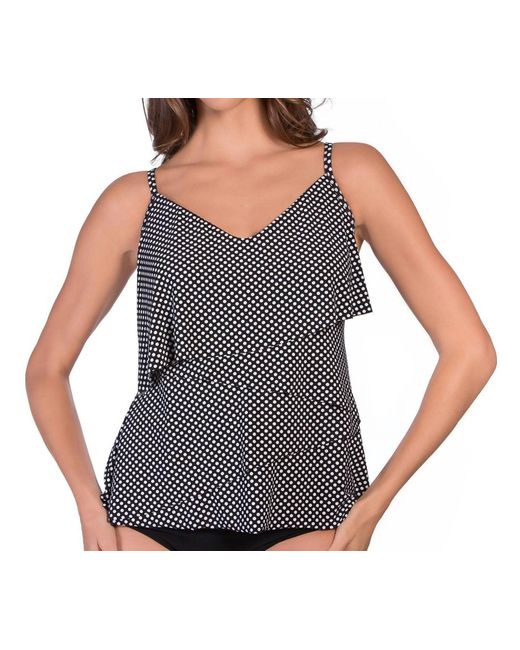 Magicsuitr Black Spot On Chloe Tankini Top Bikini