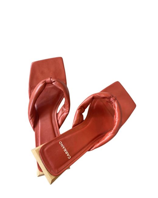 Carrano Red Thong Sandal