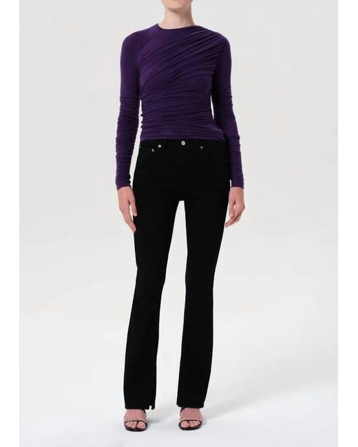 Agolde Blue Ingram Split Skinny Jeans