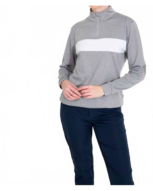 Abacus Row Gray Club Midlayer Turtle Neck Pullover