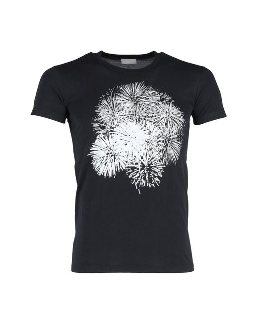 Dior Black Firework Graphic T-shirt for men