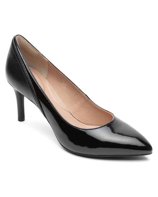 Rockport Black Tm75mmpth Piece Pump Padded Insole Pointed Toe Pumps