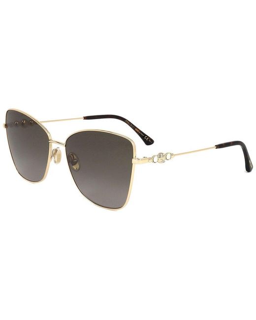 Jimmy Choo Brown Tesso 59mm Sunglasses