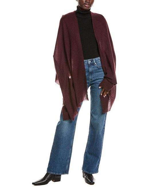 Vince Blue Wool & Cashmere-Blend Wrap