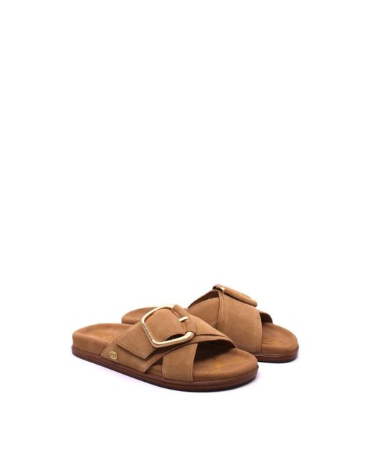 Sam Edelman Brown Darla Flat Sandals