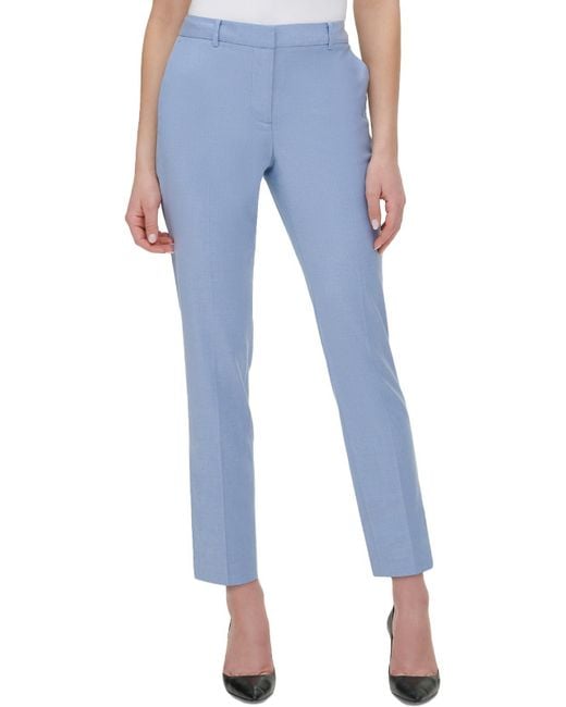 DKNY Essex Suit Separate Slim Leg Dress Pants in Blue Lyst