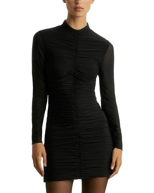 Reiss Sabrina Long Sleeve Dress in Black | Lyst