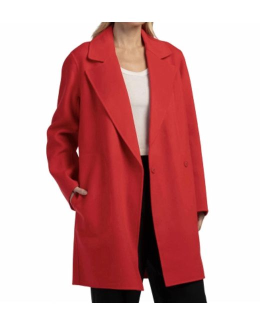 Theory Red Boy Coat