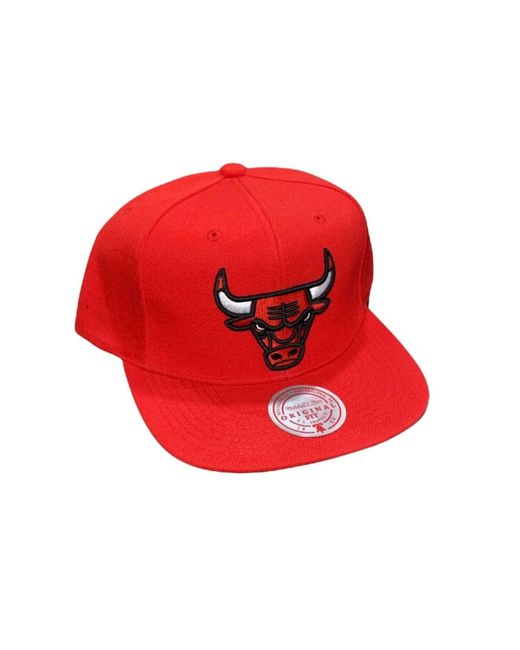 Mitchell & Ness Red Nba Chicago Bulls Core Basic Snapback Cap for men