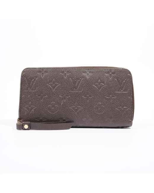 Louis Vuitton Brown Zippy Wallet Empreinte Leather