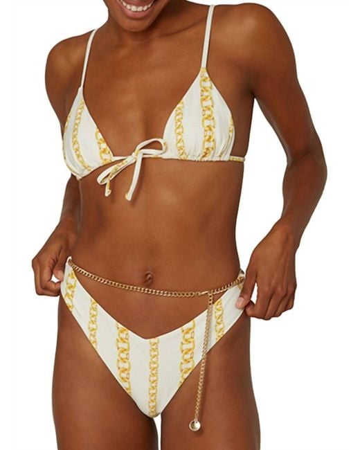 WeWoreWhat Brown Triangle Top