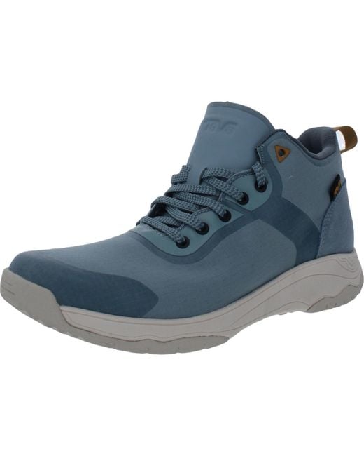 Teva Women's Blue Gateway Mid Lace Up Sneakers Athletic And