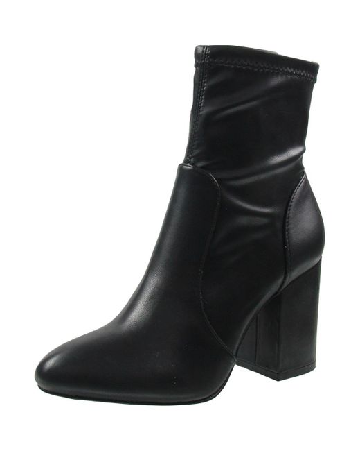 Madden Girl Black Rangerr Padded Insole Made Mid-Calf Boots