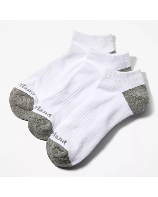 Timberland Metallic 3-pack Ridgevale Core Full-cushion No-show Socks for men
