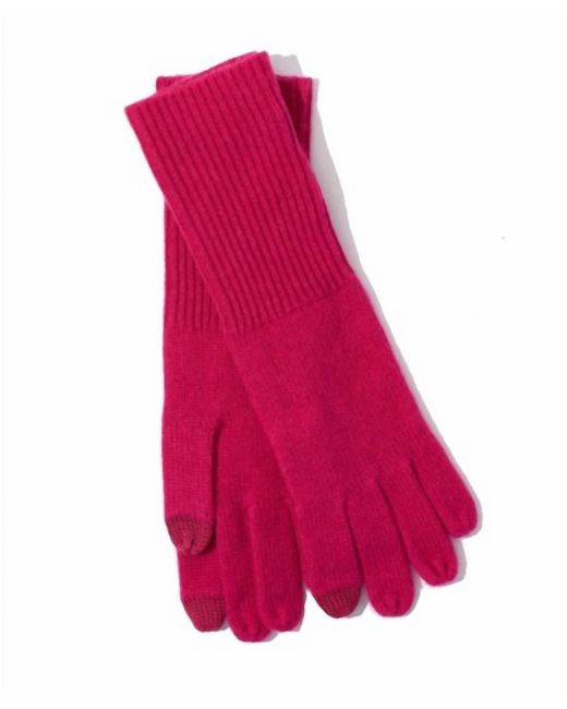 Echo Pink Wool-cashmere Touch Gloves