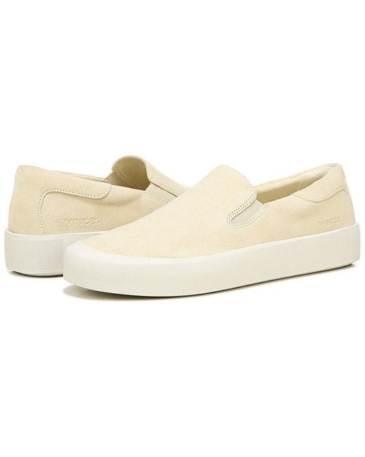 Vince Ginelle Suede Slip-on Sneaker in Beige (Natural) - Save 1% | Lyst