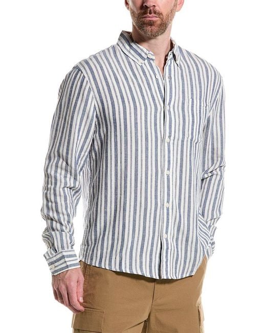 Slate & Stone Gray Linen-blend Shirt for men
