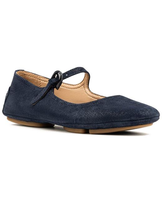 Donald J Pliner Blue Rumma Leather Ballet Flat