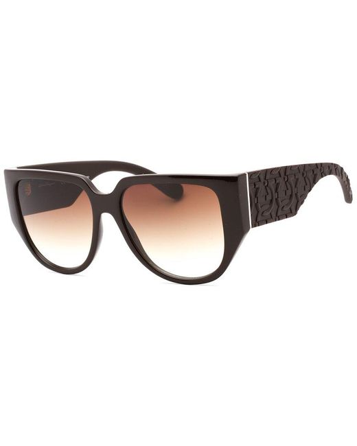 Ferragamo Brown Sf1088se 57mm Sunglasses
