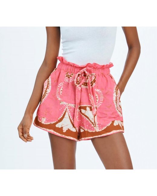 Love The Label Red Ramona Shorts