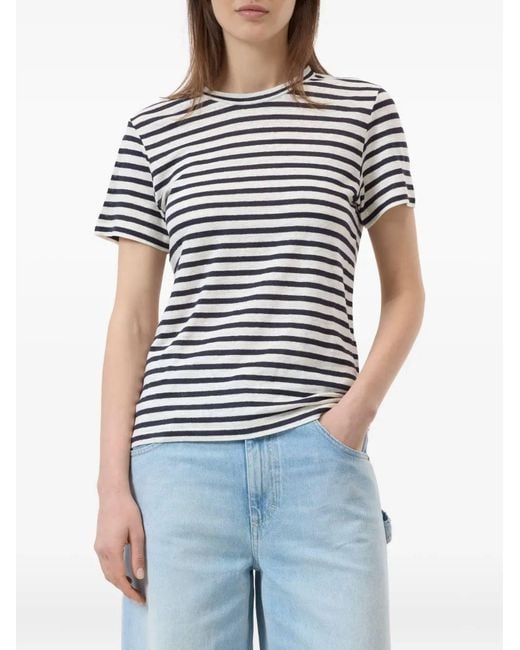 Closed Blue Basic Stripe T-Shirt