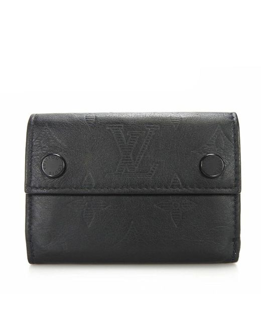 Louis Vuitton Black Compact Discovery Leather Wallet (pre-owned) for men