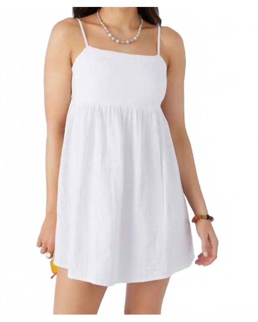 O'neill Sportswear White Hadia Mini Dress