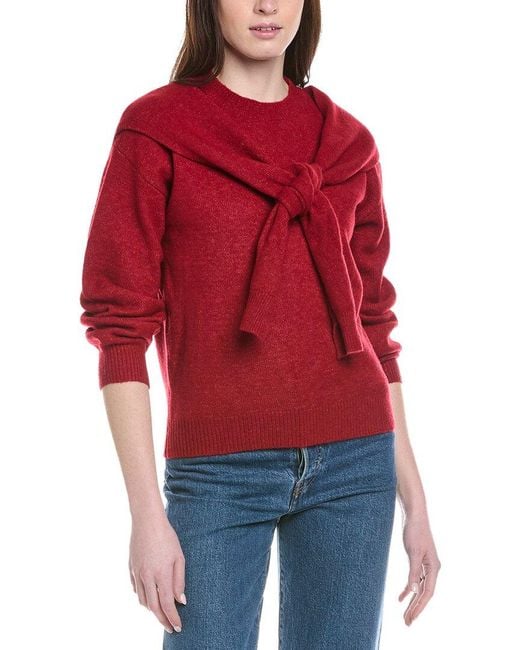 Line & Dot Red Atlas Sweater