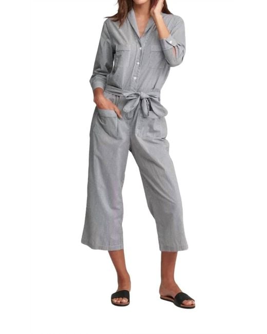 Sundays Women's Blue Stripe Jumpsuit