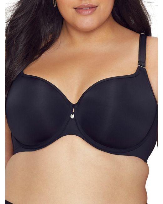Curvy Couture Blue Tulip Smooth Convertible T-shirt Bra