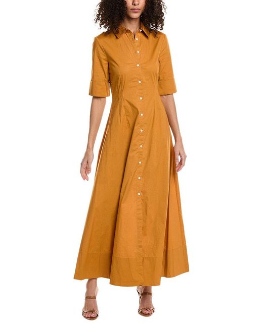 Staud Yellow Maxi Joan Dress