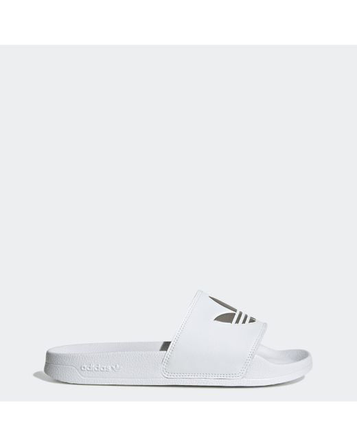 adidas Adilette Lite Slides in White | Lyst