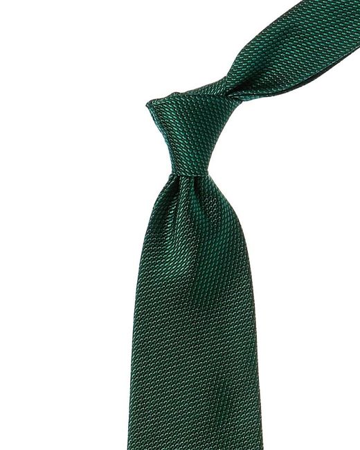 Brooks Brothers Medium Green Block Solid Silk Tie for men