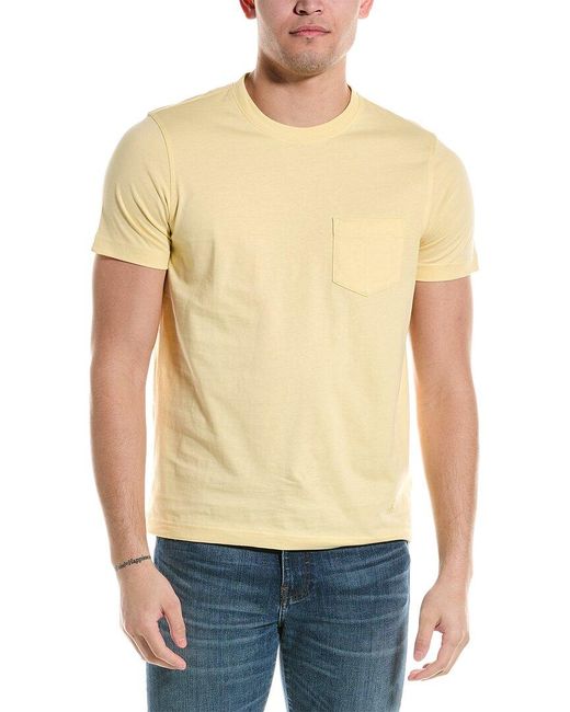 Brooks Brothers Yellow Pocket T-shirt for men