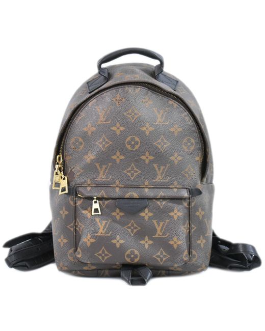 Louis Vuitton Gray Palm Springs Canvas Backpack Bag (pre-owned)