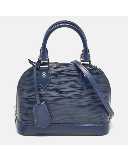 Louis Vuitton Blue Saphir Epi Leather Alma Bb Bag