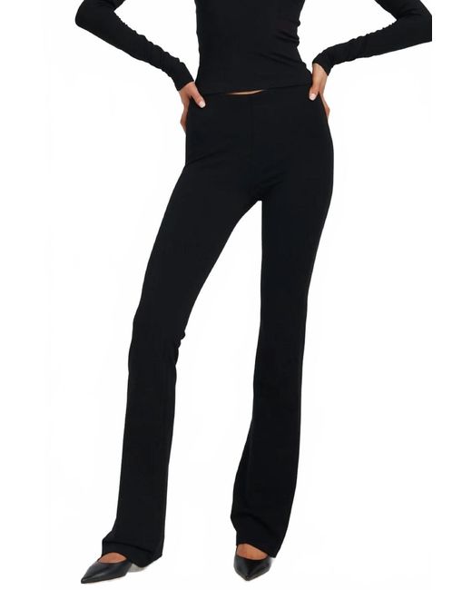 SPRWMN Black Micro Flare Pants